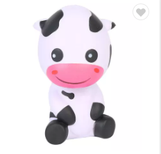Slow Rising Cartoon Cow Shape Squeeze Toy PU Foam